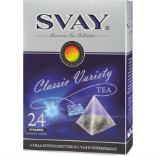 Подарочный набор чая Svay Classic Variety, 24 пирамидки 