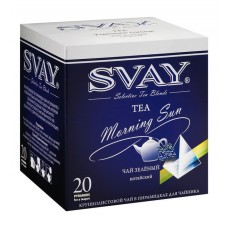 Зеленый чай в пирамидках для чайника Svay Morning Sun, 20 пирамидок по 4гр.