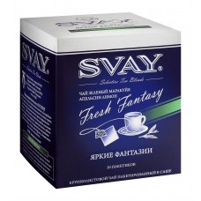 Зеленый чай в саше на чашку Svay Fresh Fantasy, 20 саше по 2гр.