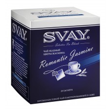 Зеленый чай в саше на чашку Svay Romantic Jasmine, 20 саше по 2гр.
